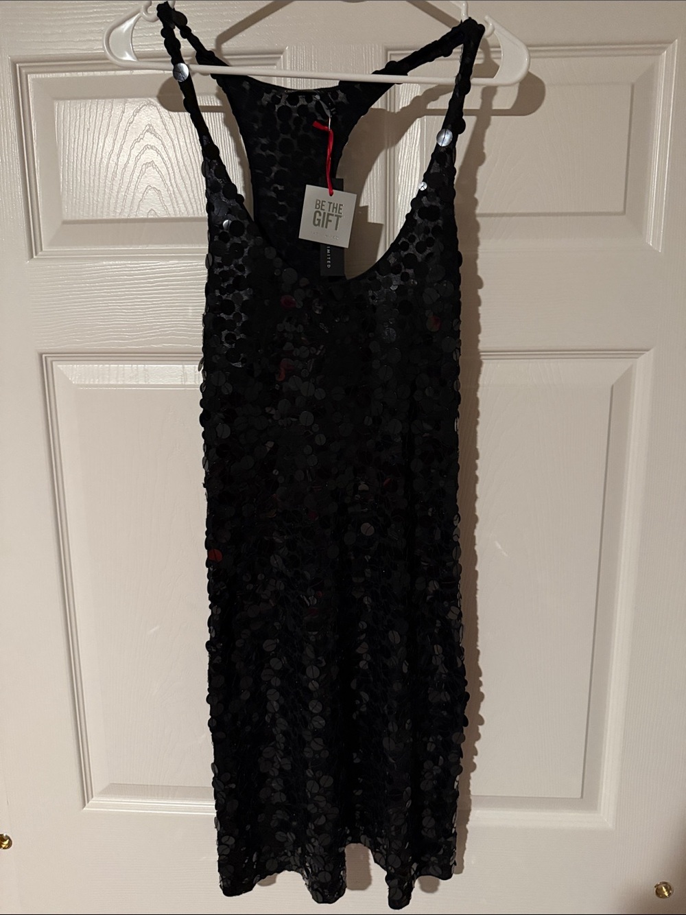 The Limited Black Sequin Tank Dress